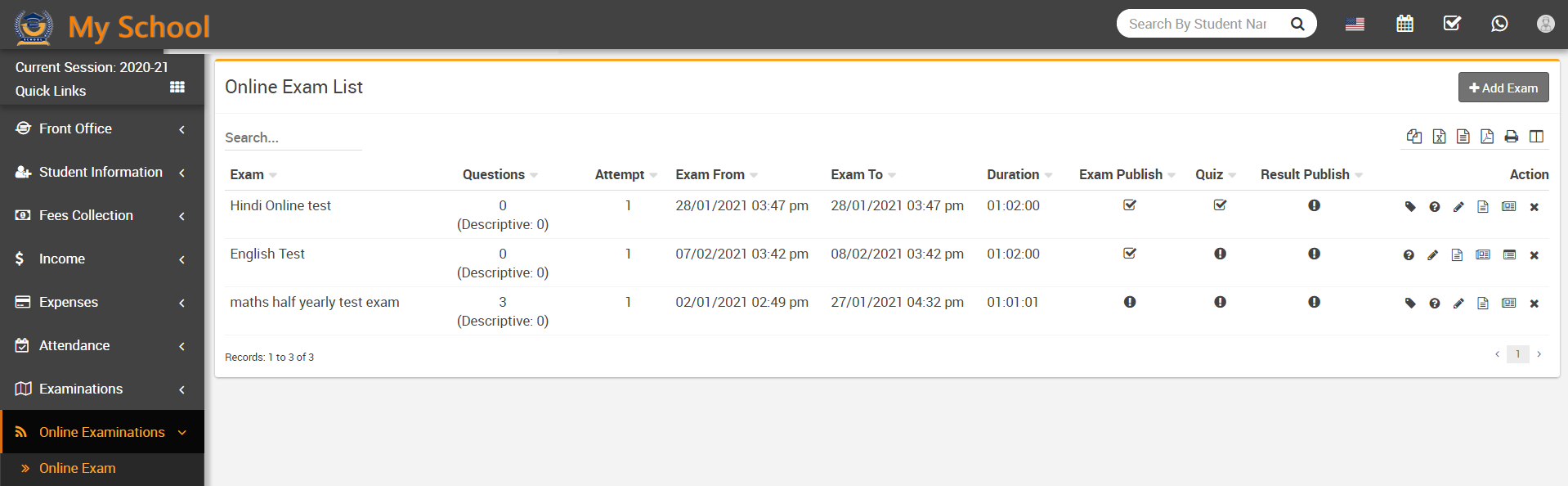 about online exam image